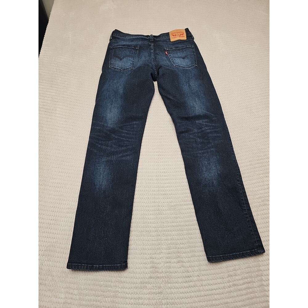 Levis 514 Jeans Mens 30 X 32 Dark Wash Straight 5 Pocket Denim - Picture 7 of 8